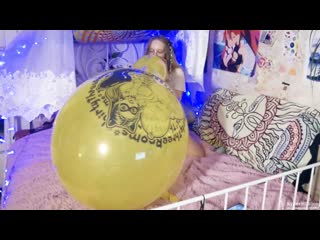 [hi60] mariette btp s two crystal yellow qualatex 24 oxa-nya balloons